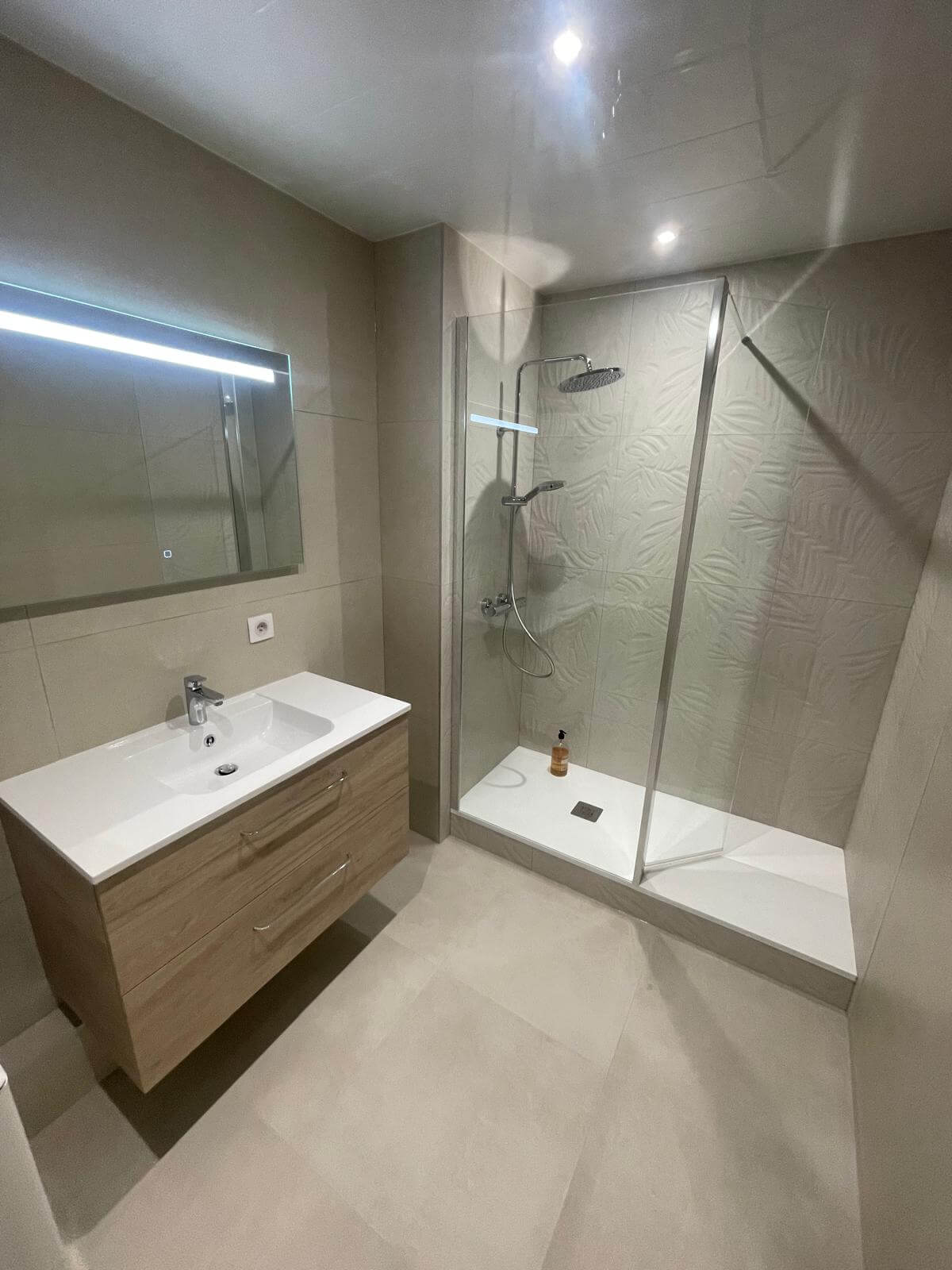 Salle d'eau douche italienne moderne